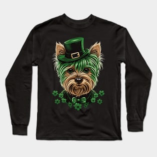 Yorkshire Terrier St. Patrick's Day Long Sleeve T-Shirt